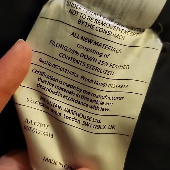 MOUNTAIN WAREHOUSE Dark Green Parka, Size 4, EUC - Picture 9 of 9